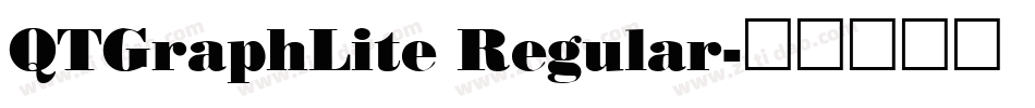 QTGraphLite Regular字体转换